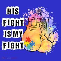 His Fight Is My Fight Autism Awareness Cool Gift Visor thumb 3
