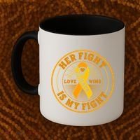 Her Fight Is My Fight Love Always Wins Emblem Coffee Mug thumb 2