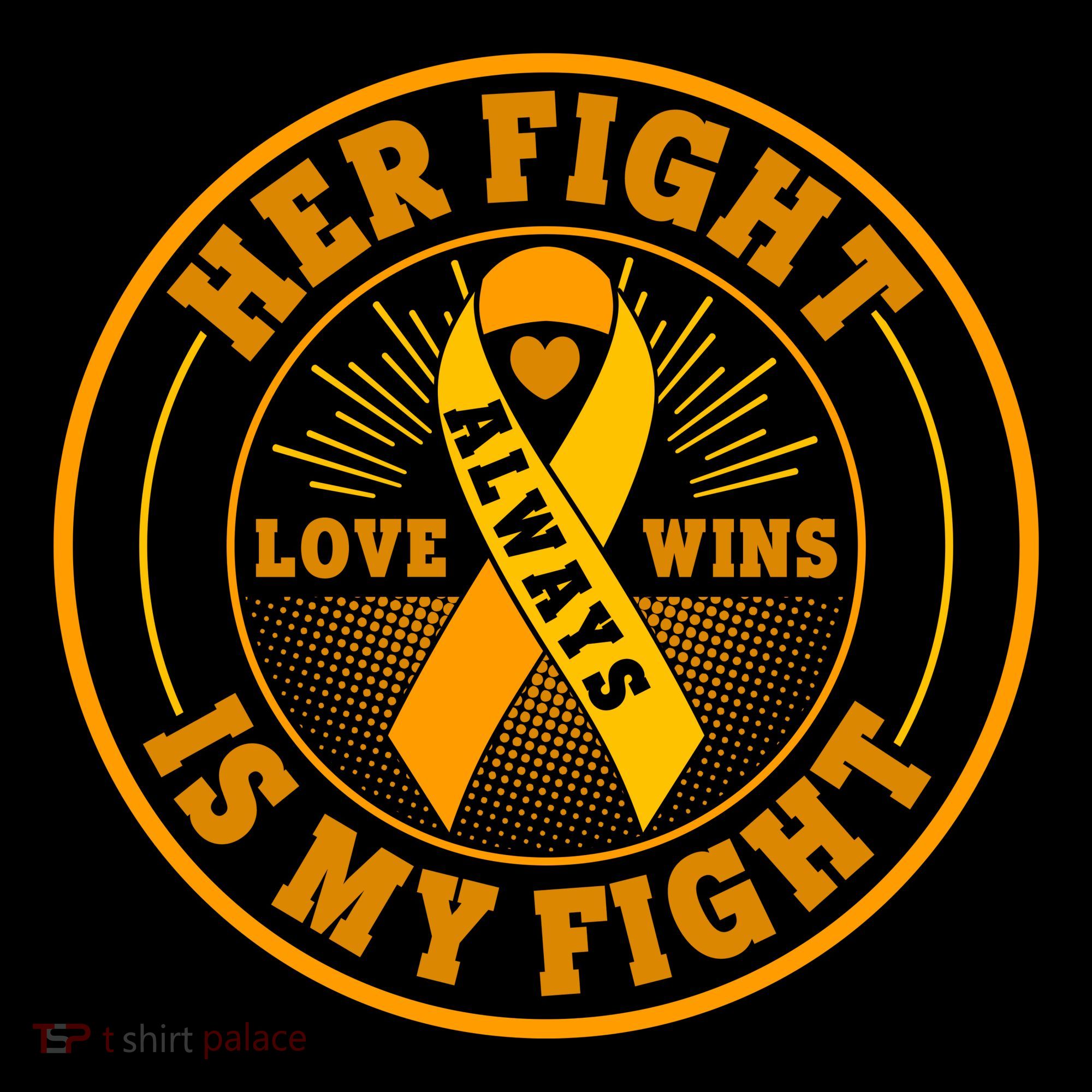 Her Fight Is My Fight Love Always Wins Emblem Coffee Mug