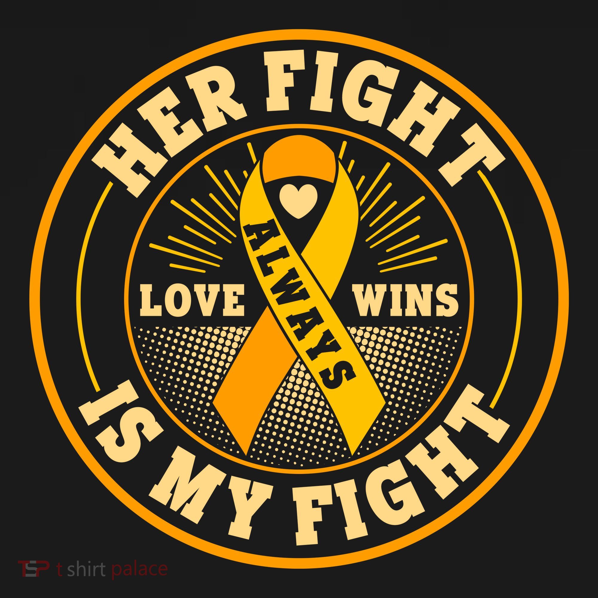 Her Fight Is My Fight Love Always Wins Emblem Women's Tank Top