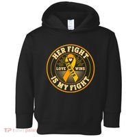 Her Fight Is My Fight Love Always Wins Emblem Toddler Hoodie thumb 0