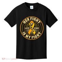 Her Fight Is My Fight Love Always Wins Emblem Kids T-Shirt thumb 0