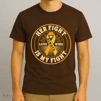 Her Fight Is My Fight Love Always Wins Emblem T-Shirt thumb 3