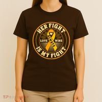 Her Fight Is My Fight Love Always Wins Emblem T-Shirt thumb 4