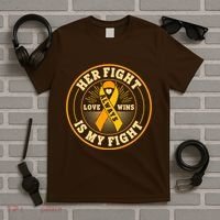 Her Fight Is My Fight Love Always Wins Emblem T-Shirt thumb 5