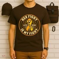 Her Fight Is My Fight Love Always Wins Emblem T-Shirt thumb 6