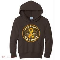 Her Fight Is My Fight Love Always Wins Emblem Kids Hoodie thumb 0