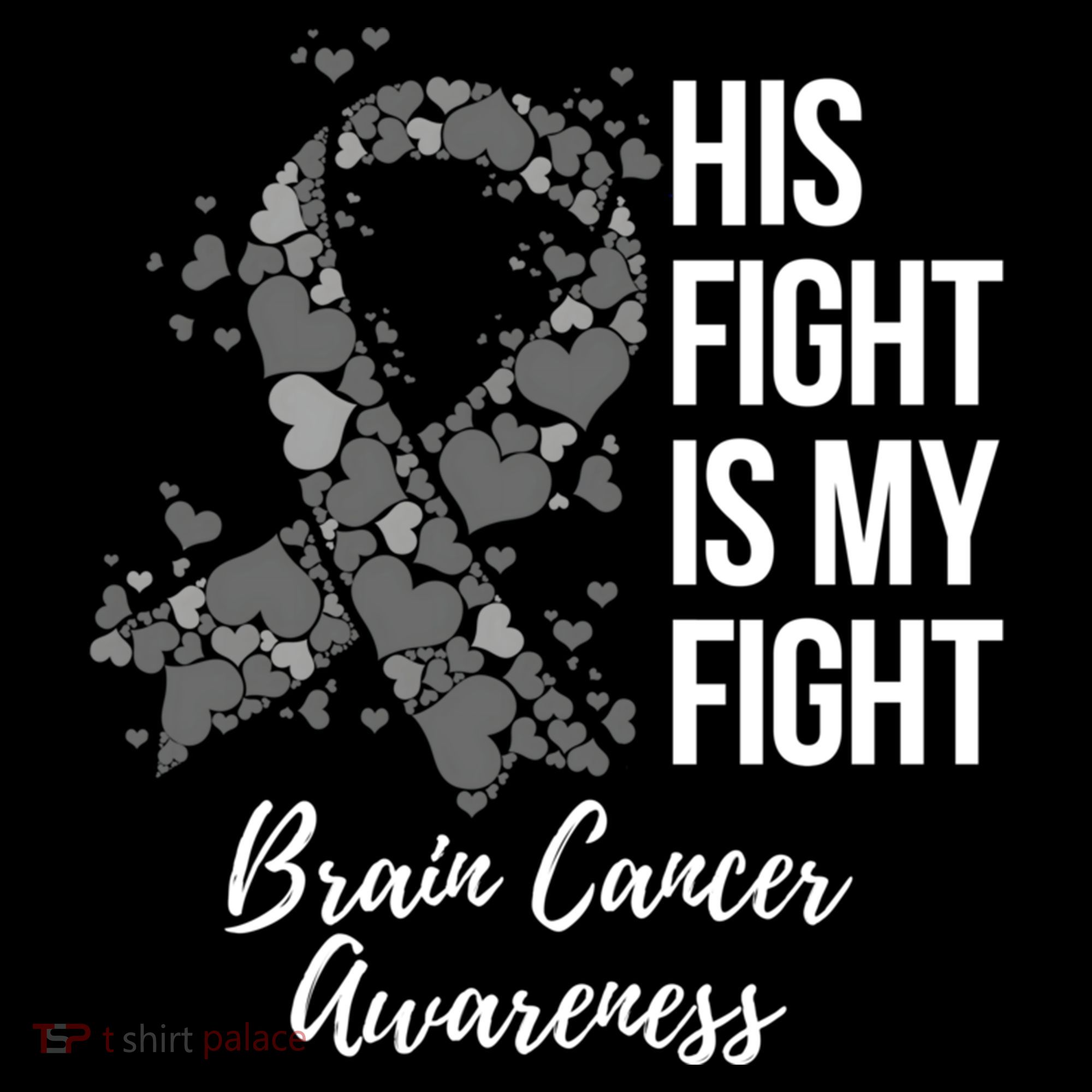 His Fight Is My Fight Brain Cancer Awareness Gift Coffee Mug