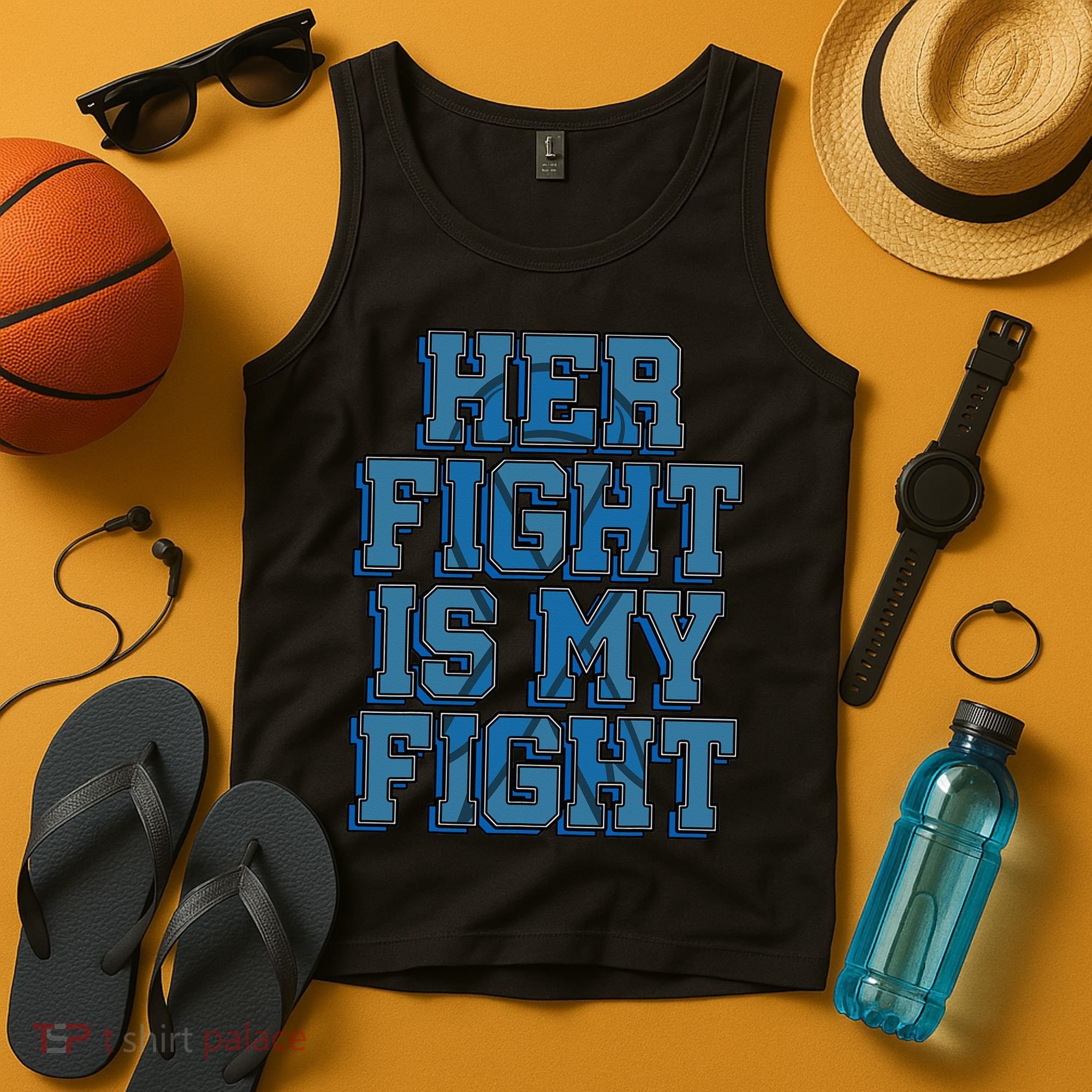 Her Fight Is My Fight ALS Lou Gehrig's Disease MND Idea Tank Top