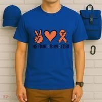 His Fight Is My Fight Great Gift T-Shirt thumb 6