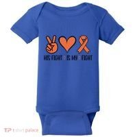 His Fight Is My Fight Great Gift Baby Bodysuit thumb 0