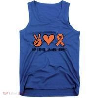 His Fight Is My Fight Great Gift Tank Top thumb 0