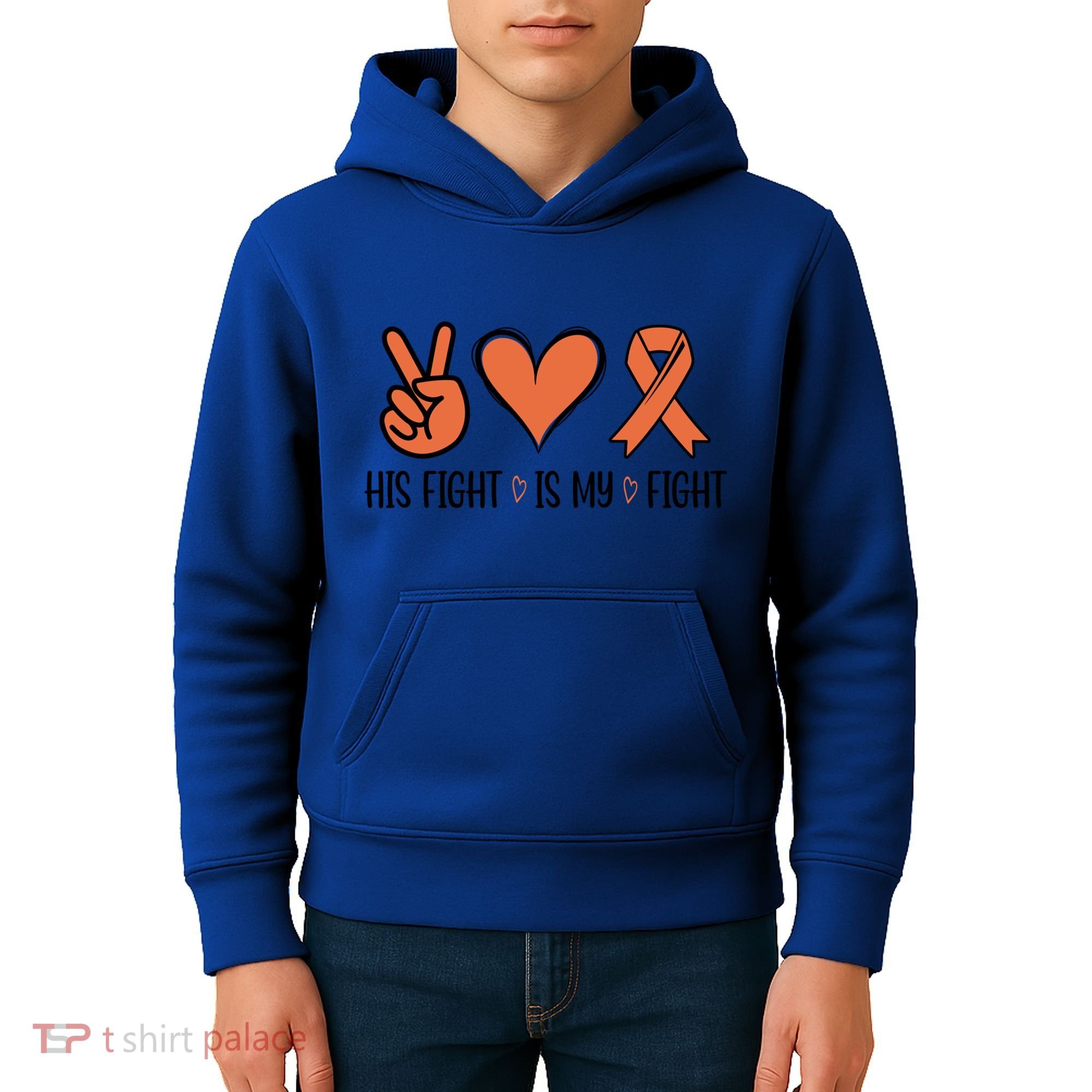 His Fight Is My Fight Great Gift Kids Hoodie