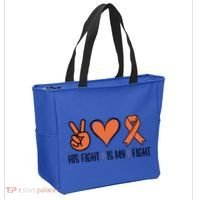 His Fight Is My Fight Great Gift Tote Bag thumb 2