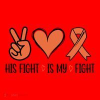 His Fight Is My Fight Great Gift Santa Hat thumb 1