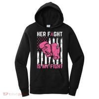 Her Fight Is My Fight Breast Cancer Awareness Pink Ribbons Women's Hoodie thumb 0