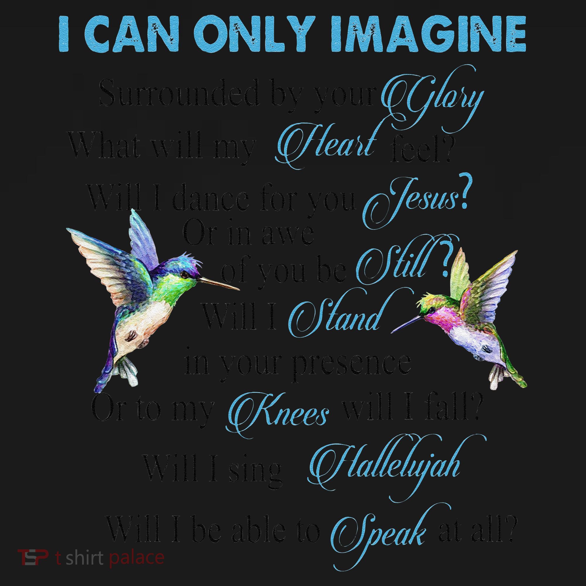 Hummingbirds Faith Jesus I Can Imagine Christian Religious Women's Hoodie