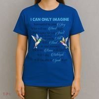 Hummingbirds Faith Jesus I Can Imagine Christian Religious T-Shirt thumb 4
