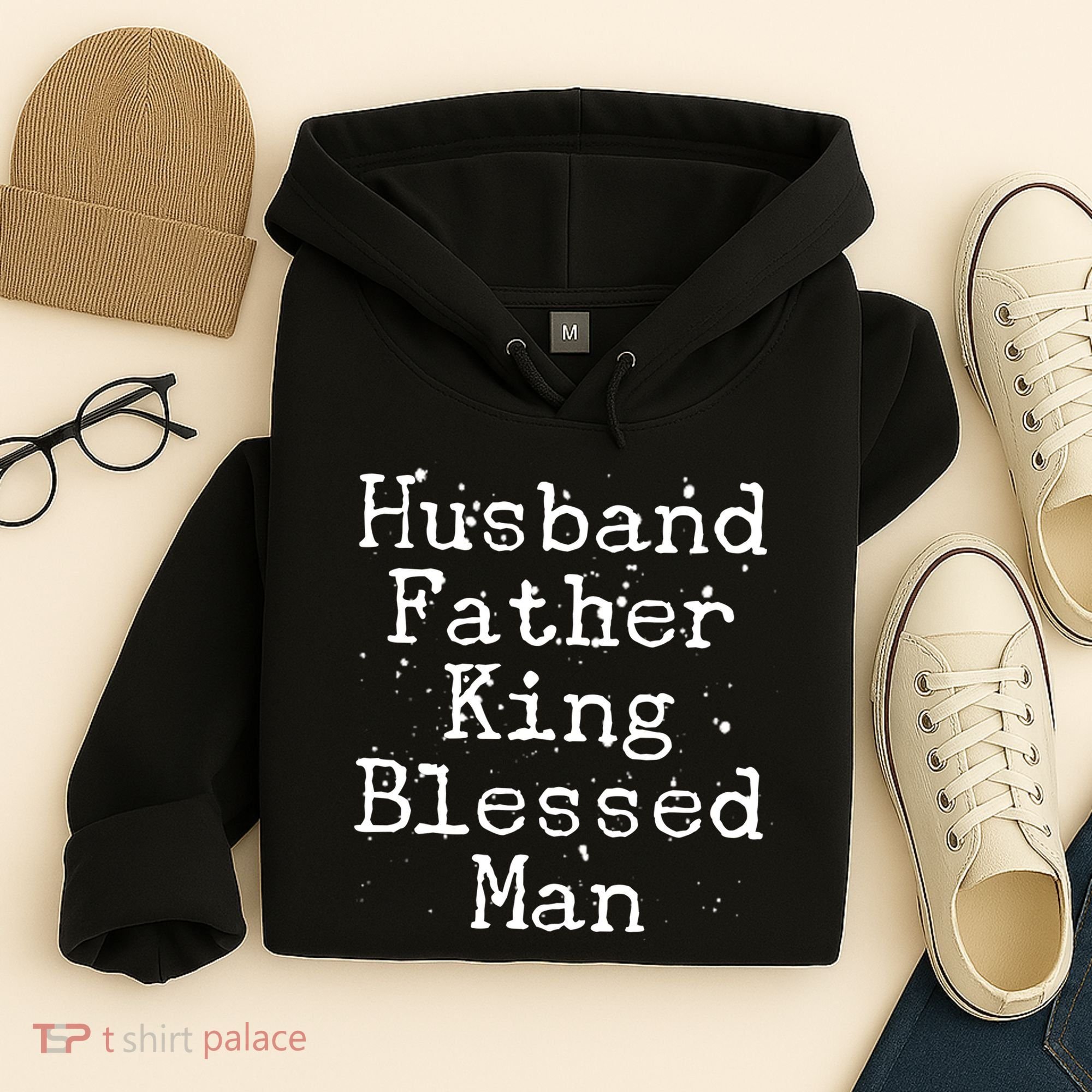 Husband Father King Blessed Man Hoodie