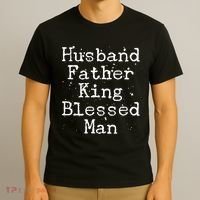 Husband Father King Blessed Man T-Shirt thumb 3