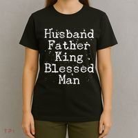 Husband Father King Blessed Man T-Shirt thumb 4