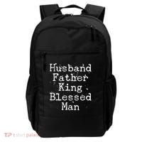 Husband Father King Blessed Man Backpack thumb 0