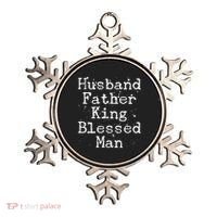 Husband Father King Blessed Man Ornament thumb 0