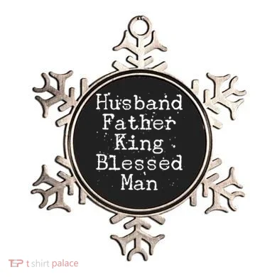 Husband Father King Blessed Man Ornament