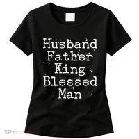 Husband Father King Blessed Man Women's T-Shirt thumb 0
