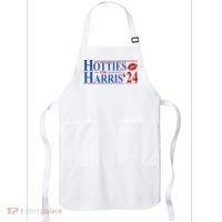 Hotties For Kamala Harris 2024 Smooch Lip Funny Politcal Apron thumb 0