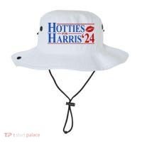 Hotties For Kamala Harris 2024 Smooch Lip Funny Politcal Bucket Hat thumb 0