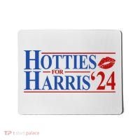 Hotties For Kamala Harris 2024 Smooch Lip Funny Politcal Mousepad thumb 0