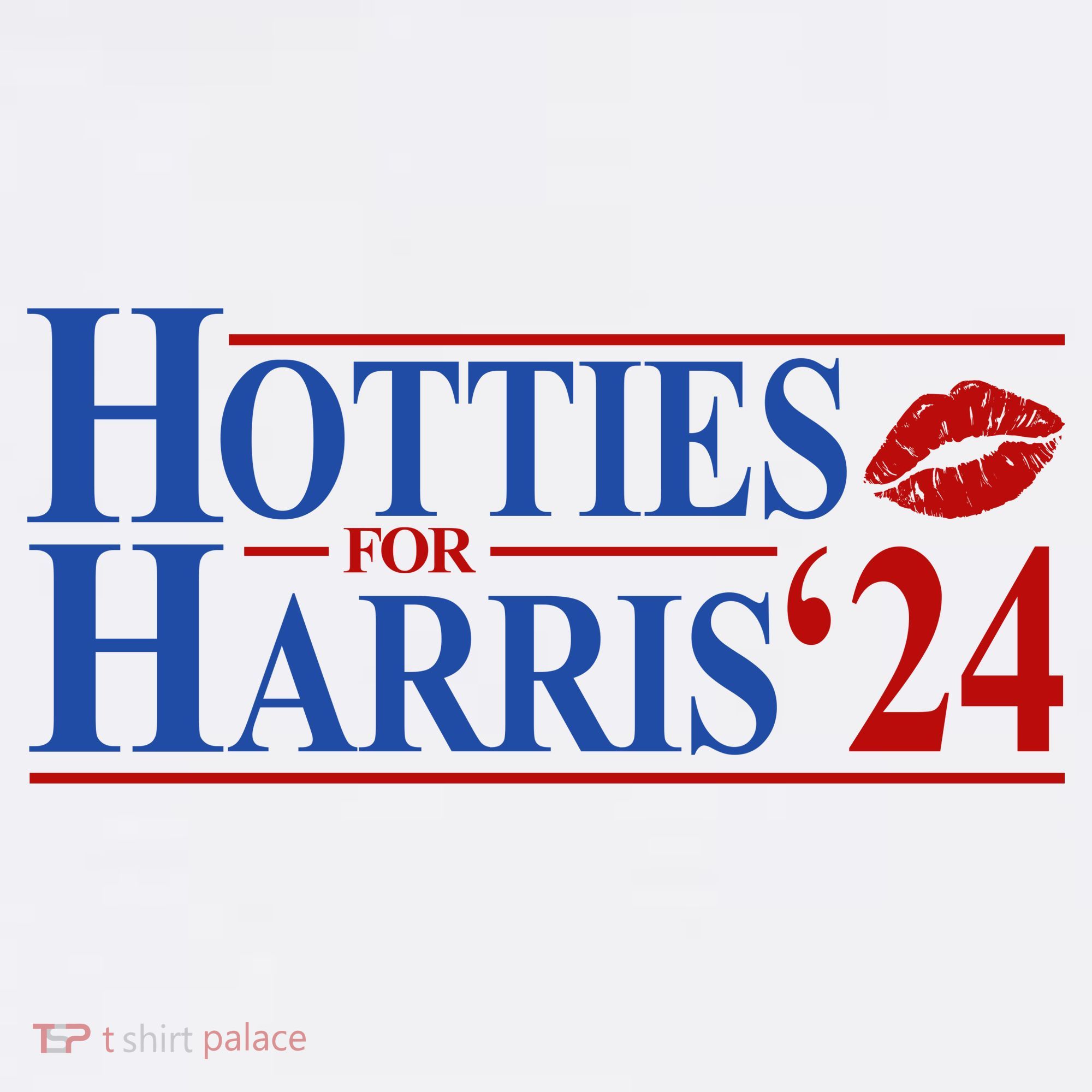 Hotties For Kamala Harris 2024 Smooch Lip Funny Politcal Tank Top