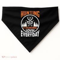 Hunting Fishing Lovin Everyday USA-Made Doggie Bandana thumb 0