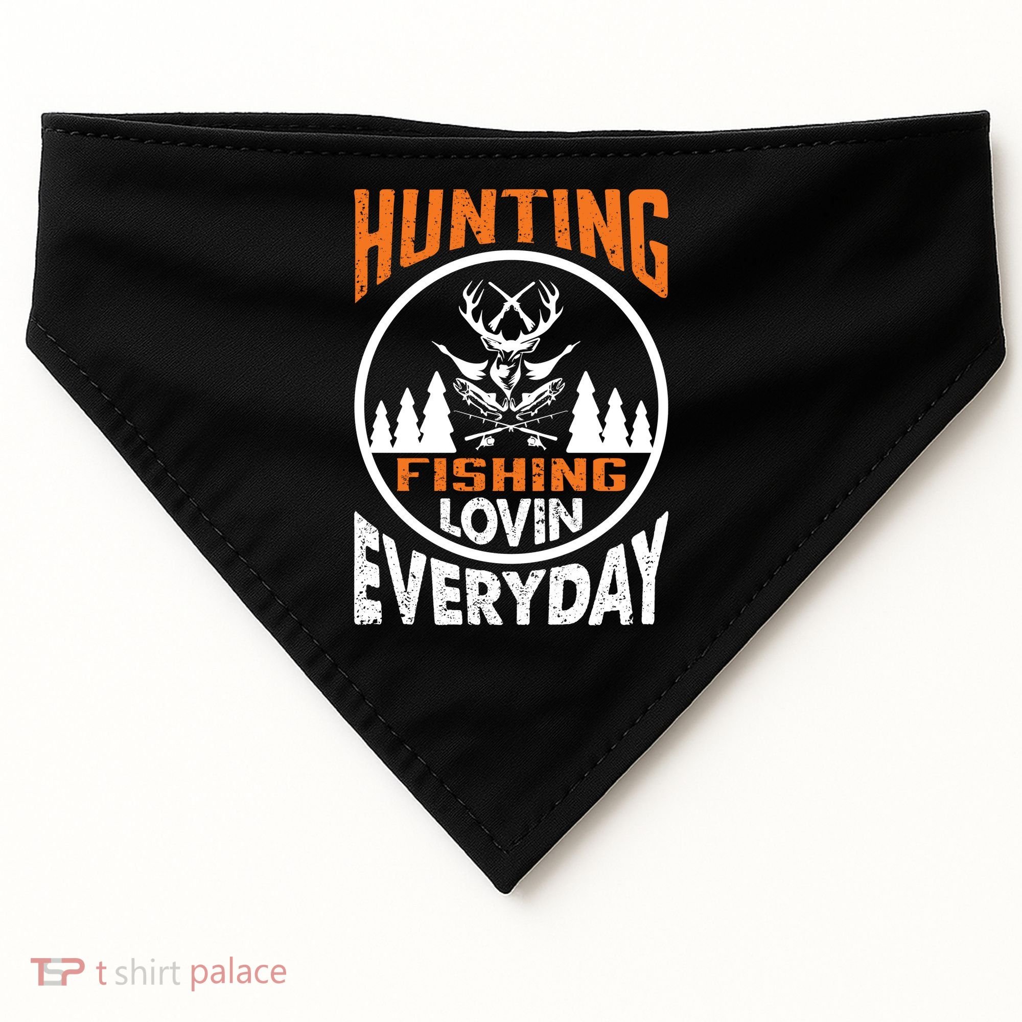 Hunting Fishing Lovin Everyday USA-Made Doggie Bandana