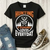 Hunting Fishing Lovin Everyday Women's T-Shirt thumb 3
