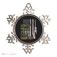 Hunting Fishing Loving Everyday Funny Gift Ornament thumb 0