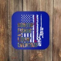Hunting Fishing Loving Everyday Funny Gift Coaster thumb 0