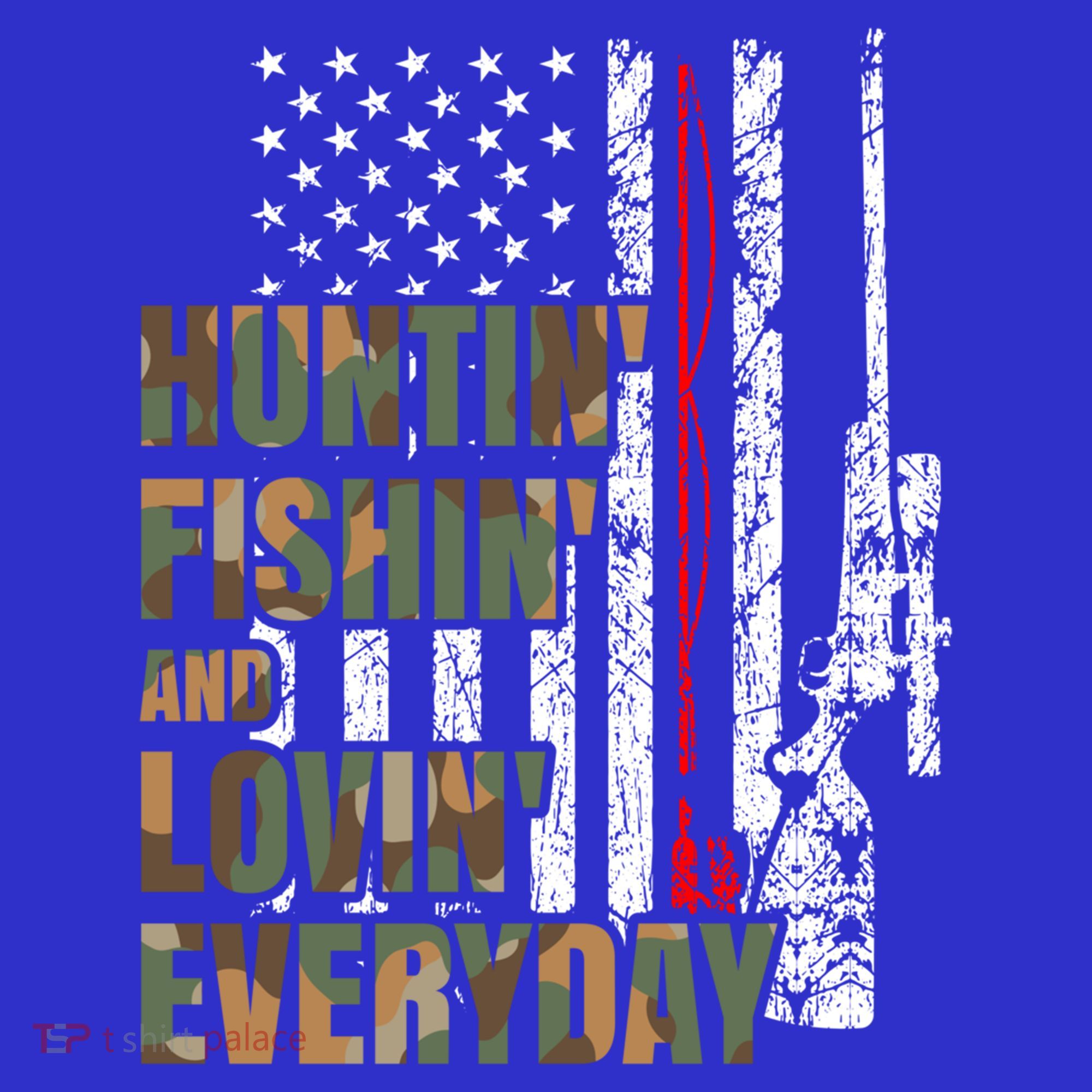 Hunting Fishing Loving Everyday Funny Gift Kids Long Sleeve Plaid Pajama Set