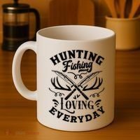 Hunting Fishing Loving Everyday Coffee Mug thumb 4