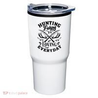 Hunting Fishing Loving Everyday Tumbler thumb 0