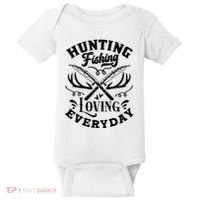 Hunting Fishing Loving Everyday Baby Bodysuit thumb 0