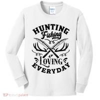 Hunting Fishing Loving Everyday Kids Long Sleeve Shirt thumb 0