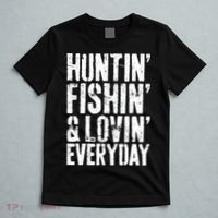 Hunting Fishing Loving Every Day Hunter Fisherman T-Shirt thumb 5