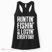 Hunting Fishing Loving Every Day Hunter Fisherman Women's Tank Top thumb 0