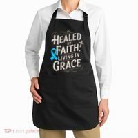 Healed Faith Living Grace Prostate Cancer Awareness Apron thumb 2
