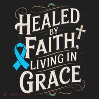 Healed Faith Living Grace Prostate Cancer Awareness Beanie thumb 2