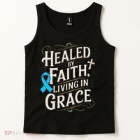 Healed Faith Living Grace Prostate Cancer Awareness Tank Top thumb 2