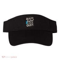Healed Faith Living Grace Prostate Cancer Awareness Visor thumb 0