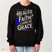 Healed Faith Living Grace Juvenile Arthritis Awareness Women's Sweatshirt thumb 0